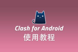 SSR Android 客户端 Clash for Android 配置使用教程